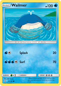 Wailmer #029/145 Common / Guardians Rising