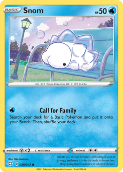 Snom #29/72 Common (Reverse Holofoil) / Shining Fates