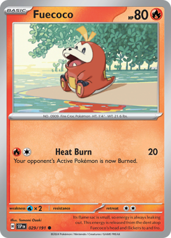 Fuecoco #029/191 Common / Surging Sparks