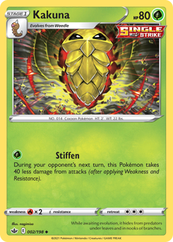 Kakuna #002/198 Uncommon / Chilling Reign