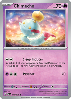 Chimecho #30/91 Common / Paldean Fates