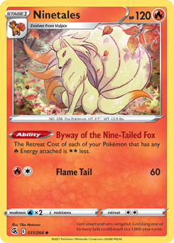 Ninetales #031/264 Uncommon (Reverse Holofoil) / Fusion Strike
