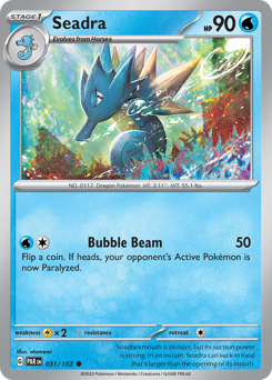 Seadra #031/182 Common (Reverse Holofoil) / Paradox Rift