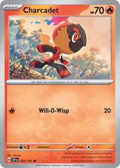 Charcadet #032/191 Common / Surging Sparks
