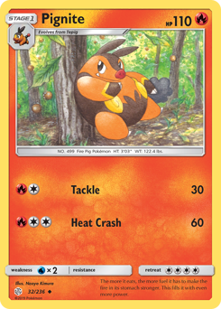 Pignite #032/236 Uncommon (Reverse Holofoil) / Cosmic Eclipse