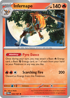 Infernape #033/167 Rare (Holofoil) / Twilight Masquerade