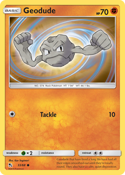 Geodude #33/68 Common / Hidden Fates