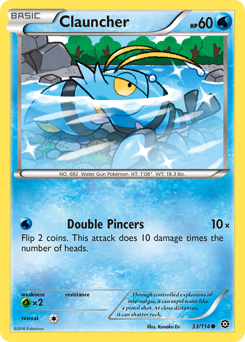 Clauncher #033/114 Common (Reverse Holofoil) / Steam Siege