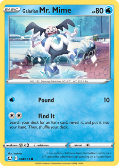 Galarian Mr. Mime #034/163 Common / Battle Styles