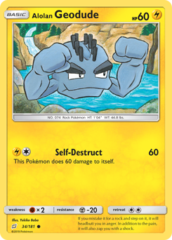 Alolan Geodude #034/181 Common / Team Up