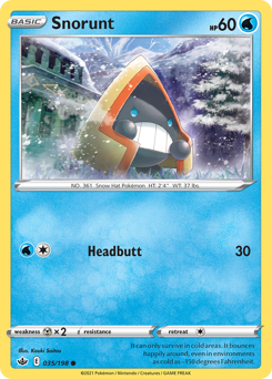 Snorunt #035/198 Common / Chilling Reign