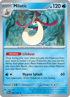 Milotic #036/182 Rare (Holofoil) / Paradox Rift