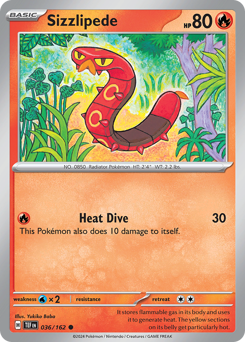 Sizzlipede #036/162 Uncommon / Temporal Forces