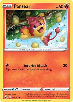 Pansear #037/264 Common / Fusion Strike