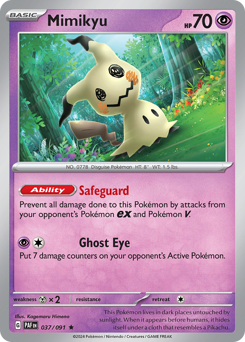 Mimikyu #37/91 Rare (Holofoil) / Paldean Fates