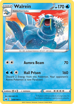 Walrein #039/198 Rare (Reverse Holofoil) / Chilling Reign