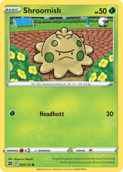 Shroomish #003/172 Common (Reverse Holofoil) / Brilliant Stars