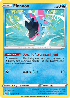 Finneon #040/196 Common (Reverse Holofoil) / Lost Origin