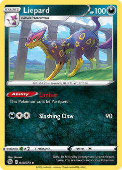 Liepard #40/73 Common (Reverse Holofoil) / Champion's Path
