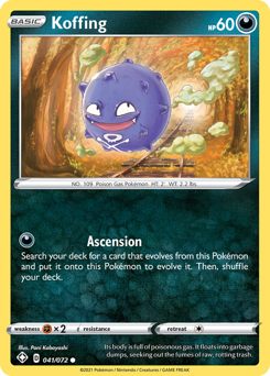Koffing #41/72 Common (Reverse Holofoil) / Shining Fates