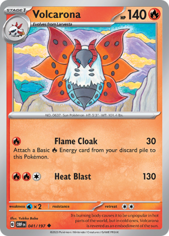 Volcarona #041/197 Uncommon / Obsidian Flames