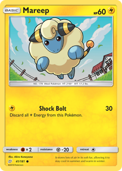 Mareep #041/181 Common / Team Up