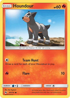 Houndour #045/214 Common / Lost Thunder