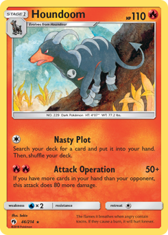 Houndoom #046/214 Rare (Normal) / Lost Thunder