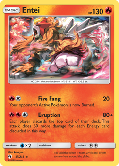 Entei #047/214 Rare (Normal) / Lost Thunder