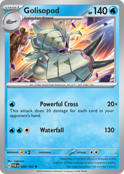 Golisopod #049/182 Rare (Holofoil) / Paradox Rift