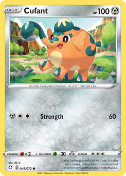 Cufant #49/72 Common (Reverse Holofoil) / Shining Fates