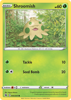 Shroomish #004/264 Common (Reverse Holofoil) / Fusion Strike