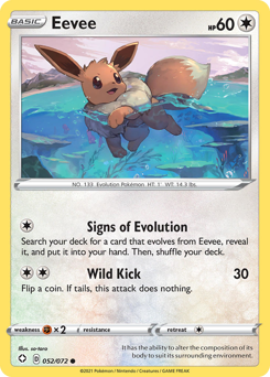 Eevee #52/72 Common (Reverse Holofoil) / Shining Fates