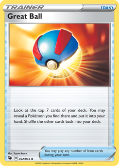 Great Ball #52/73 Uncommon (Reverse Holofoil) / Champion's Path