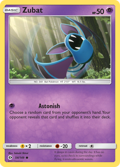 Zubat #054/149 Common (Reverse Holofoil) / Sun & Moon