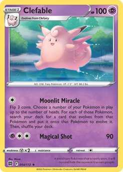 Clefable #054/172 Rare (Normal) / Brilliant Stars