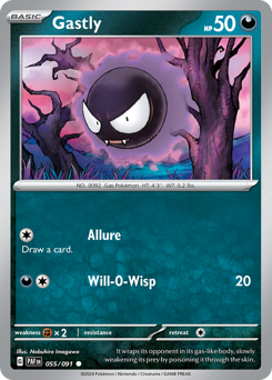 Gastly #55/91 Common / Paldean Fates