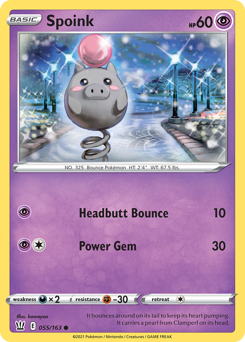 Spoink #055/163 Common / Battle Styles