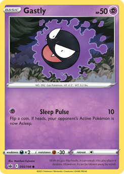 Gastly #055/198 Common (Reverse Holofoil) / Chilling Reign