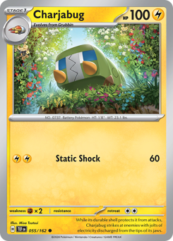 Charjabug #055/162 Common (Reverse Holofoil) / Temporal Forces