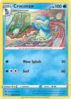 Croconaw #056/264 Uncommon (Reverse Holofoil) / Fusion Strike