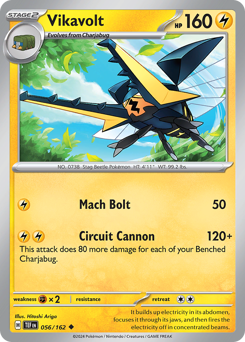 Vikavolt #056/162 Uncommon (Reverse Holofoil) / Temporal Forces