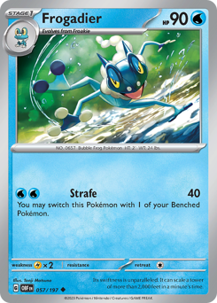 Frogadier #057/197 Uncommon (Reverse Holofoil) / Obsidian Flames