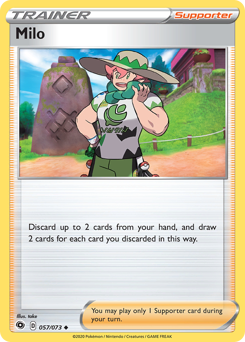 Milo #57/73 Uncommon (Reverse Holofoil) / Champion's Path