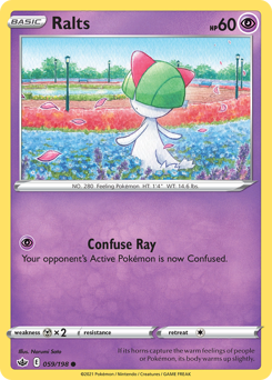 Ralts #059/198 Common (Reverse Holofoil) / Chilling Reign