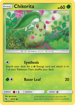 Chikorita #005/214 Common / Lost Thunder
