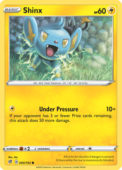 Shinx #060/192 Common (Reverse Holofoil) / Rebel Clash