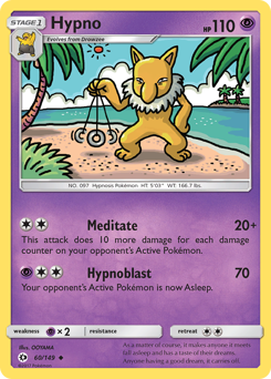Hypno #060/149 Uncommon / Sun & Moon