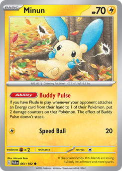 Minun #061/182 Common / Paradox Rift