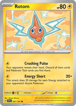 Rotom #061/191 Common / Surging Sparks